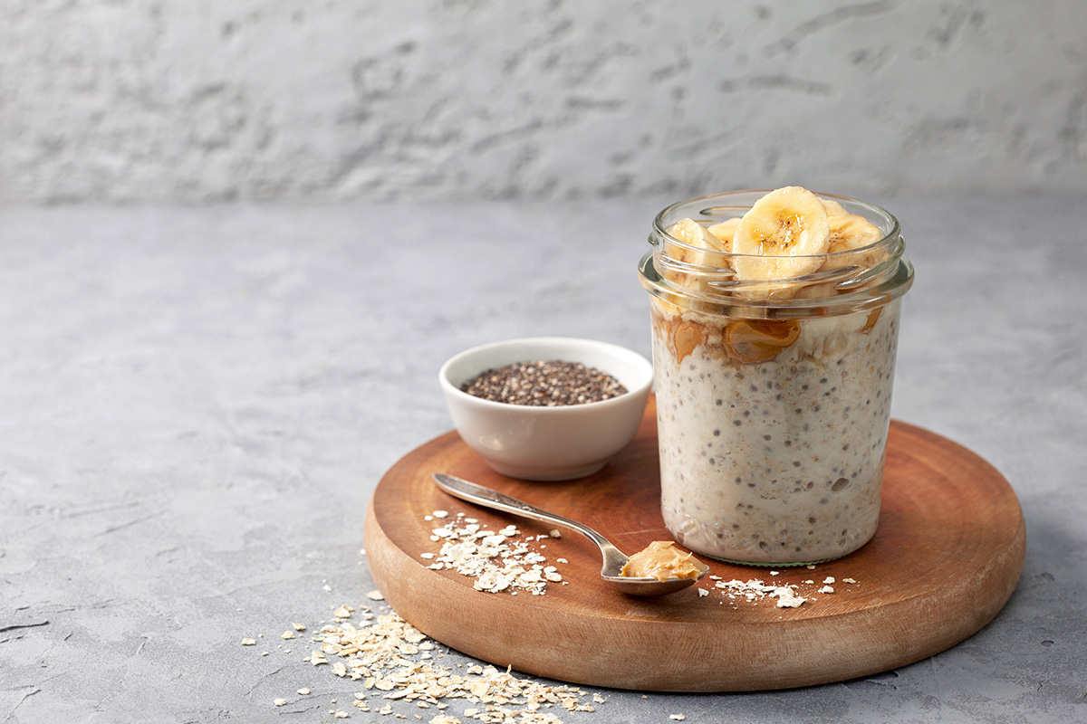 Overnight Oats Overnight oats con Leche Baja en Grasa