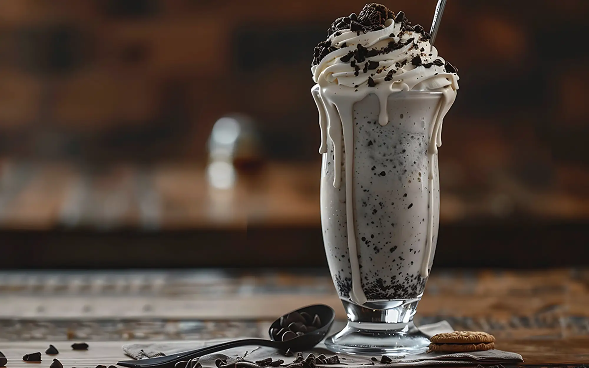 Foto de Batida Cookies N Creme elaborada con leche fresca Tres Monjitas