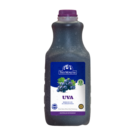 Bebida De Frutas Tres Monjitas Uva 59oz
