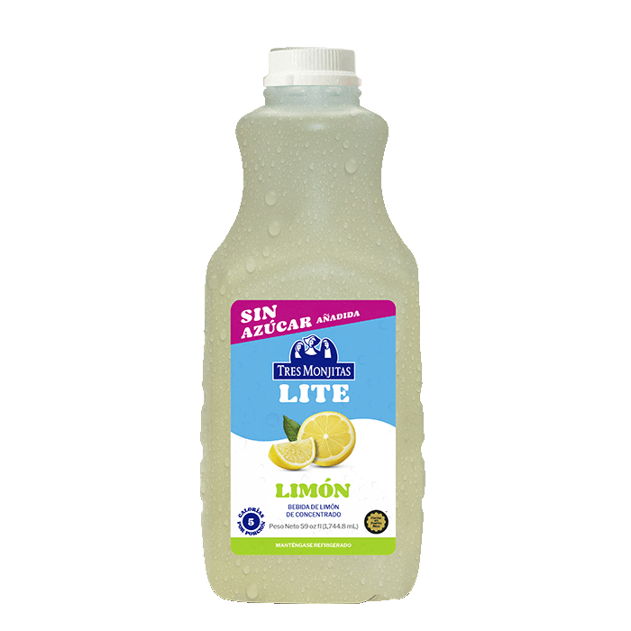 Bebida de Limón Lite 59 Oz Tres Monjitas