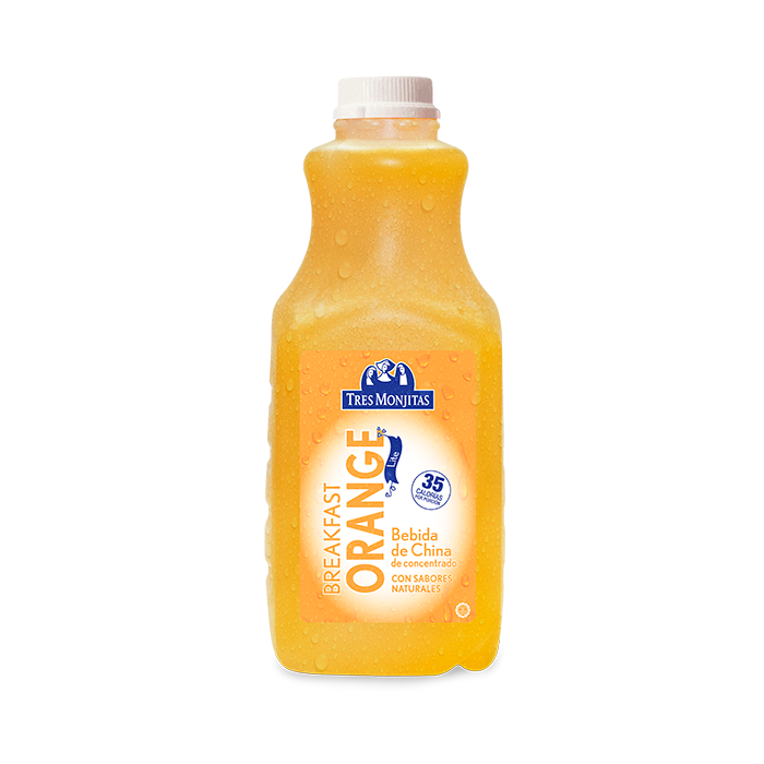 Bebida de China breakfast orange 59 oz Tres Monjitas lite