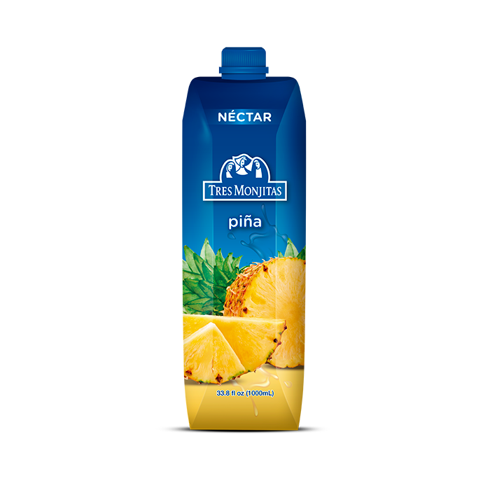Tres Monjitas Néctar Piña 33.8 Oz