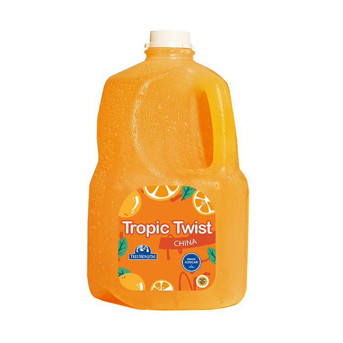 Tres Monjitas bebida Tropic Twist sabor China