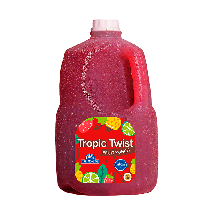 Tres Monjitas Bebida Tropic Twist sabor Fruit Punch