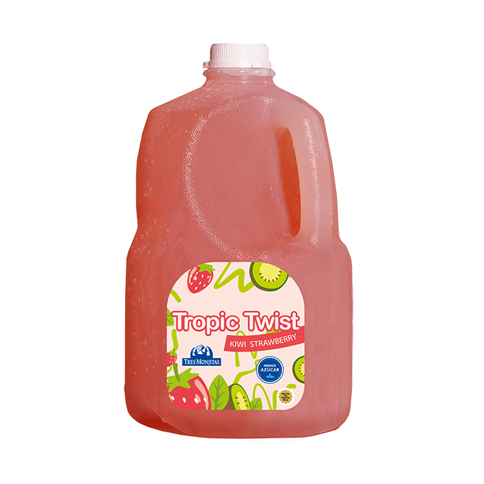 Tres Monjitas Bebida Tropic Twist sabor Kiwi Strawberry