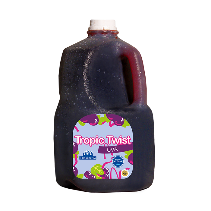 Tres Monjitas Bebida Tropic Twist sabor Uva