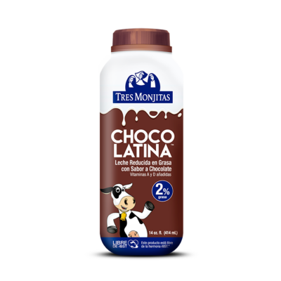 Tres Monjitas Leche reducida en grasa con sabor a chocolate Chocolatina 14oz