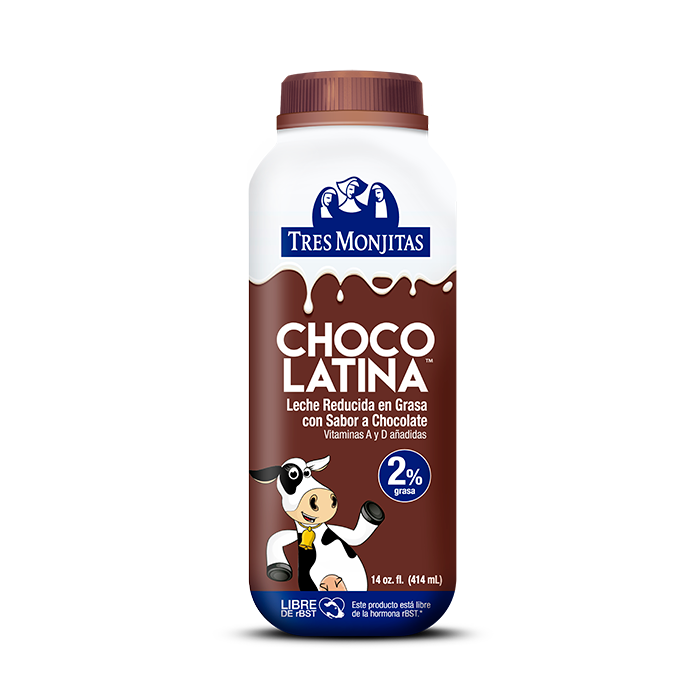 Tres Monjitas Leche reducida en grasa con sabor a chocolate Chocolatina 14oz