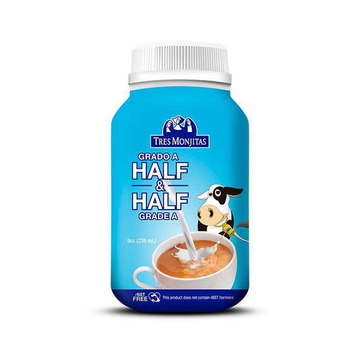 Tres Monjitas Half and Half 8 Oz