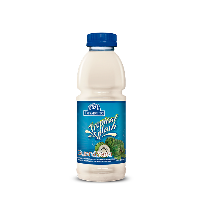 Tres Monjitas bebida Tropical Splash Guanábana 16 Oz