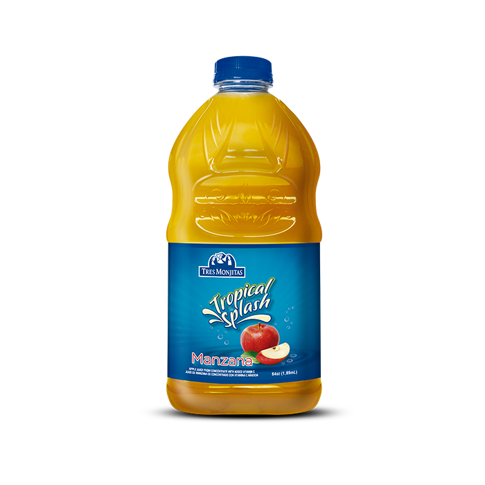 Tres Monjitas bebida Tropical Splash Manzana 64oz