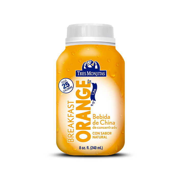 Bebida de China breakfast orange LITE 8 oz Tres Monjitas