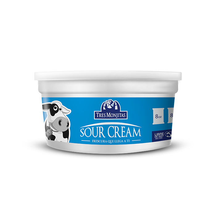 Tres Monjitas Sour Cream 16 Oz
