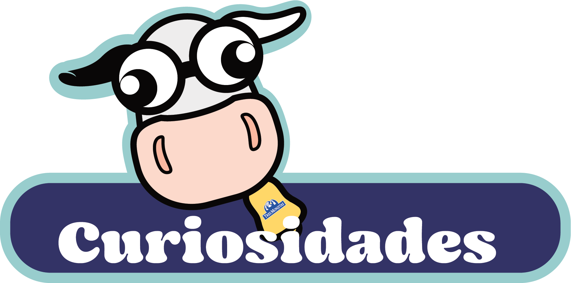 Curiosidades de las vacas por Tres Monjitas. ilustración de la vaca vigorosa viendo a lo lejos: visión