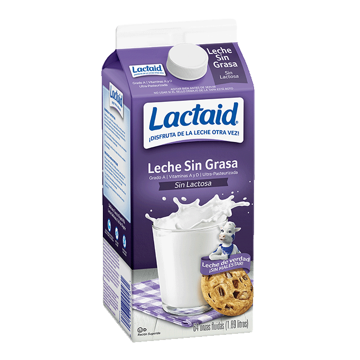 Leche Lactaid© sin lactosa sin grasa 64 oz