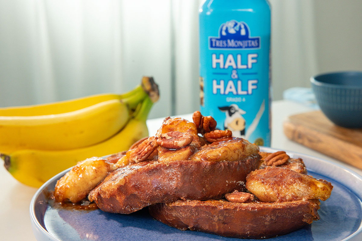 French Toast Brulee con Leche Tres Monjitas