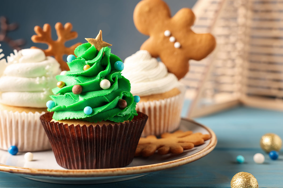 Cupcake navideño